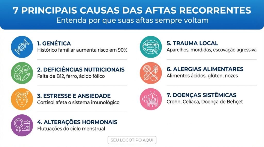 As 7 Principais Causas das Aftas que Sempre Voltam