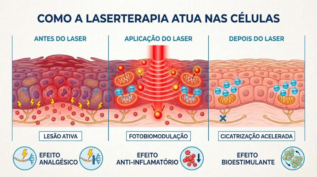 Como a Laserterapia funciona para o tratamento de Aftas