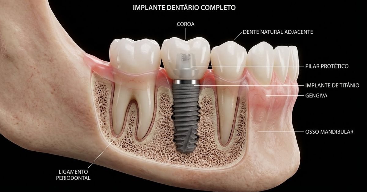 Passo a passo de como é feito um implante dentário