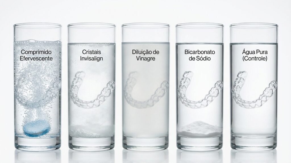 Comparativo Visual dos Métodos de Limpeza Profunda para Invisalign