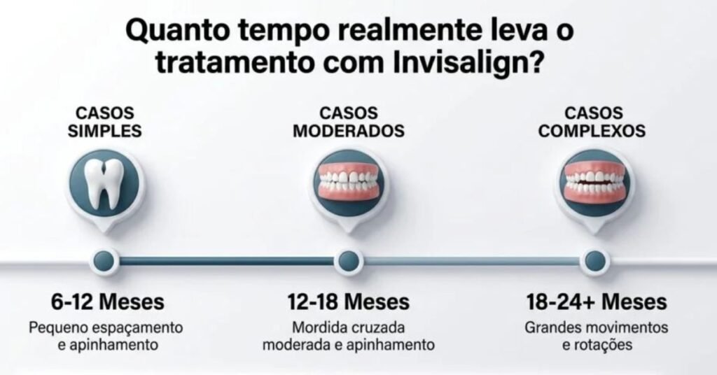 Quanto tempo dura o tratamento com invisalign