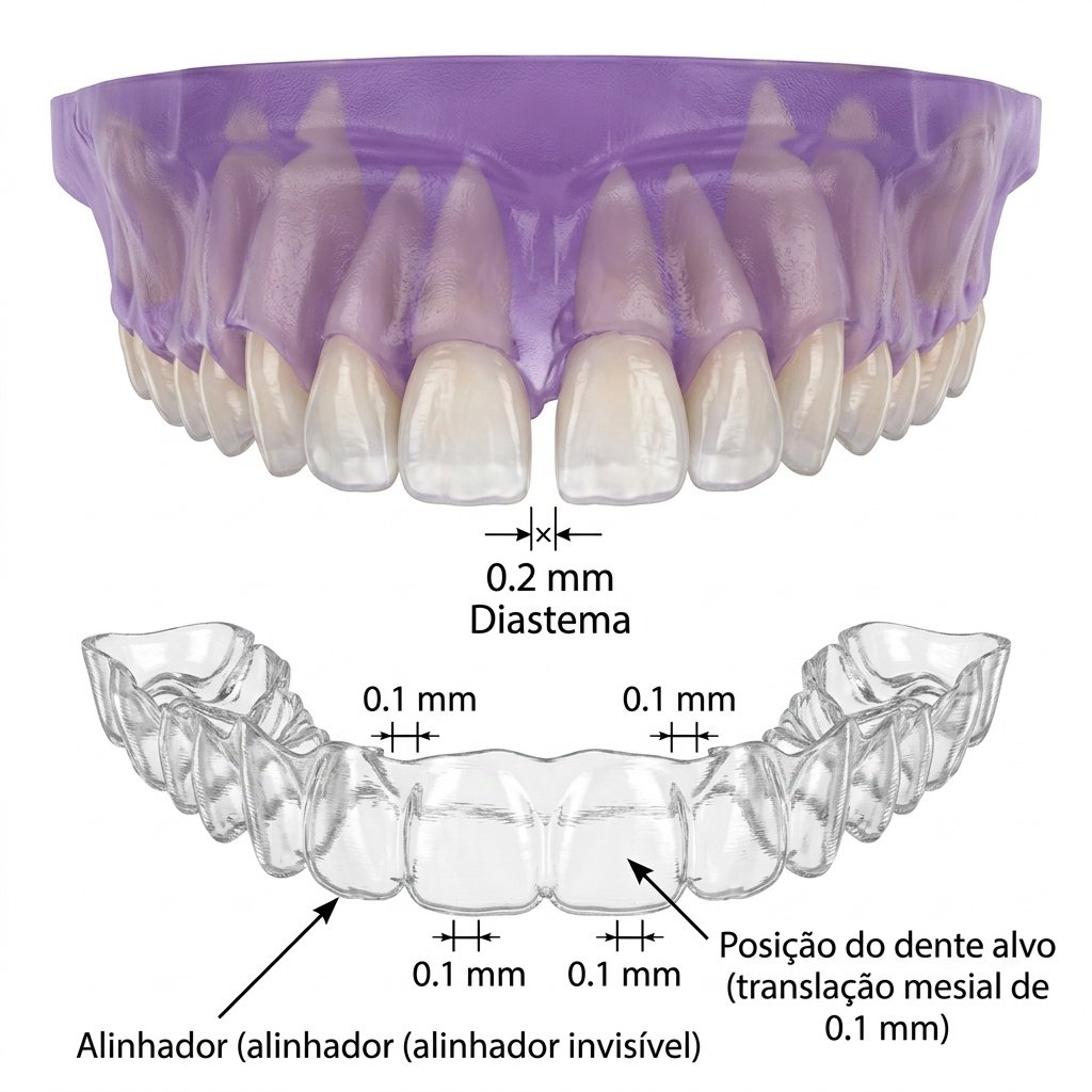 Biomecânica do Fechamento de Diastema com Invisalign