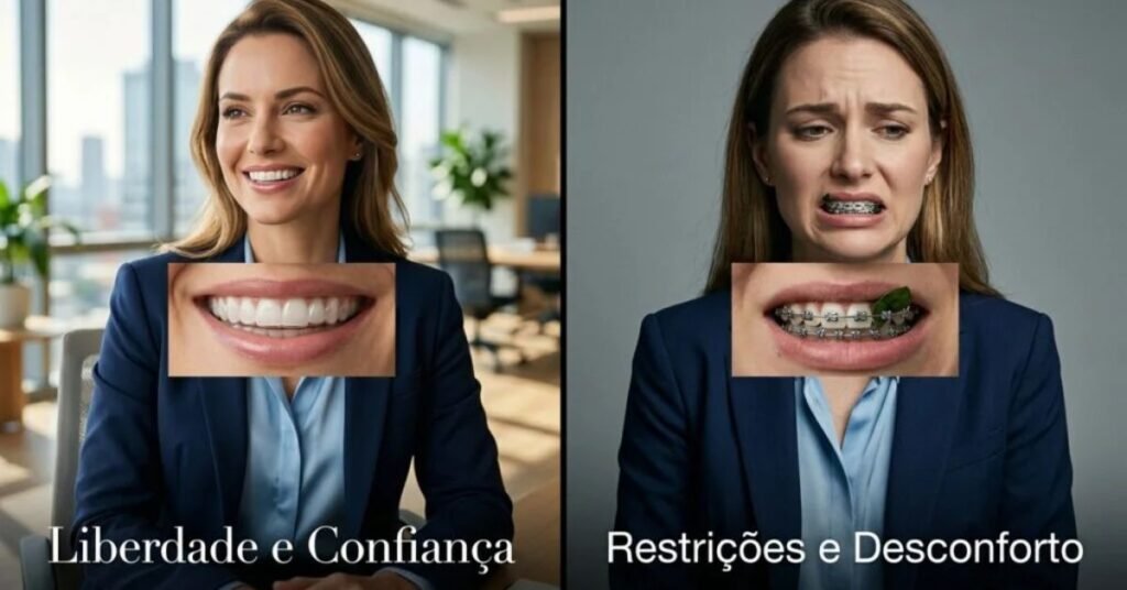 invisalign vs aparelho fixo