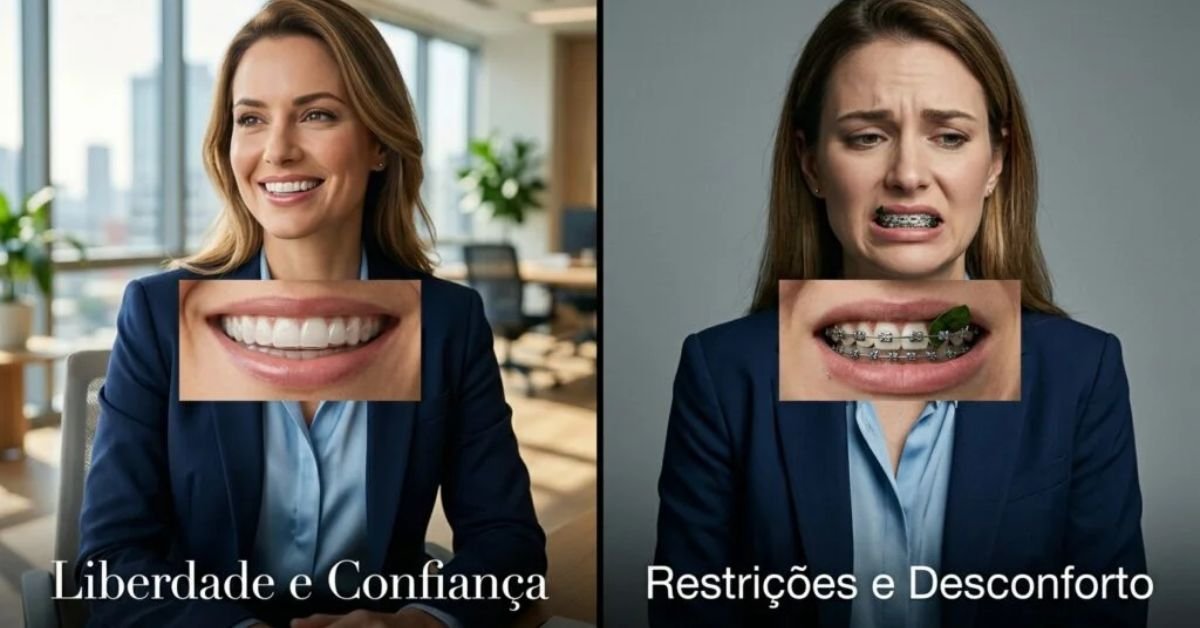 invisalign vs aparelho fixo