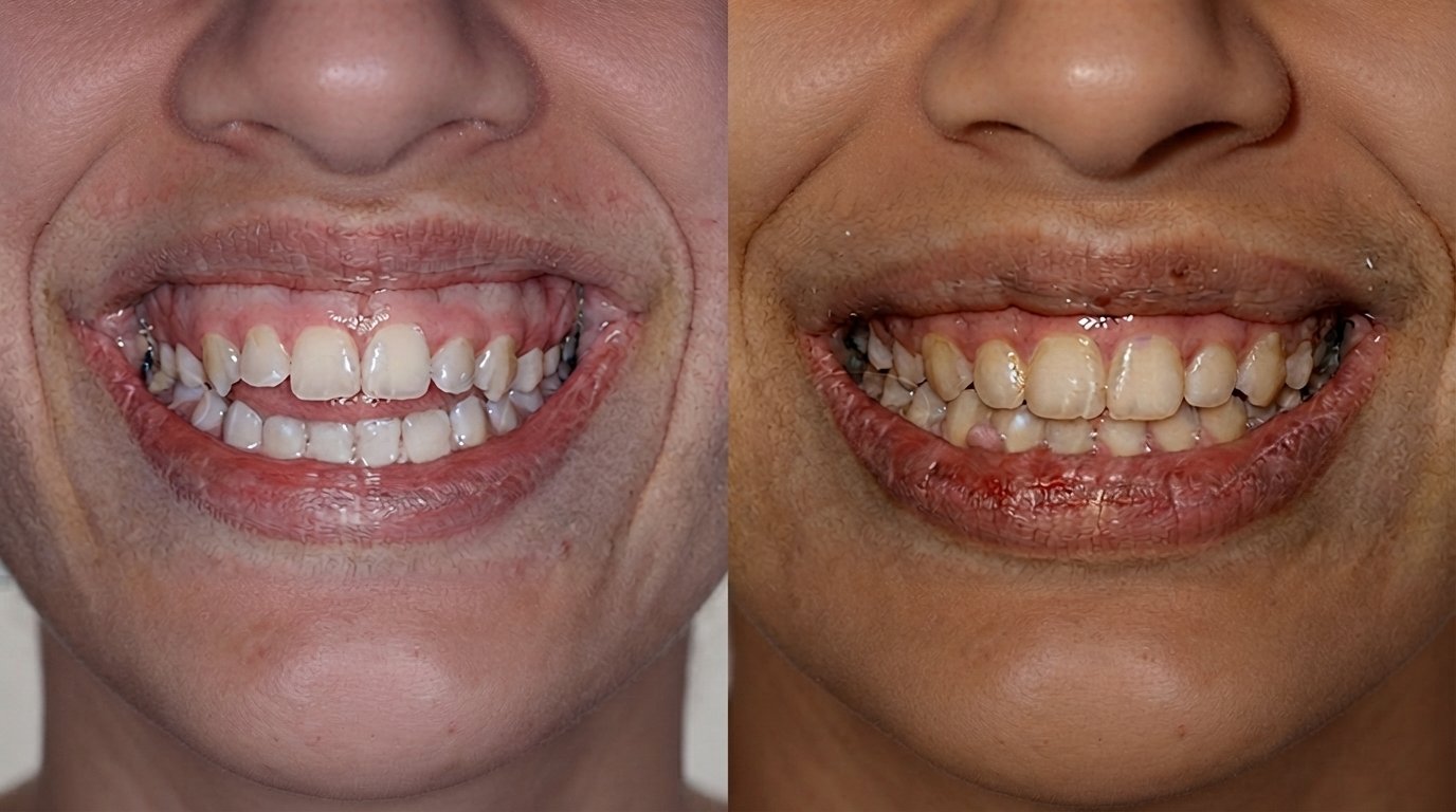 Antes e depois — Caso 5 — Invisalign Flori Odontologia