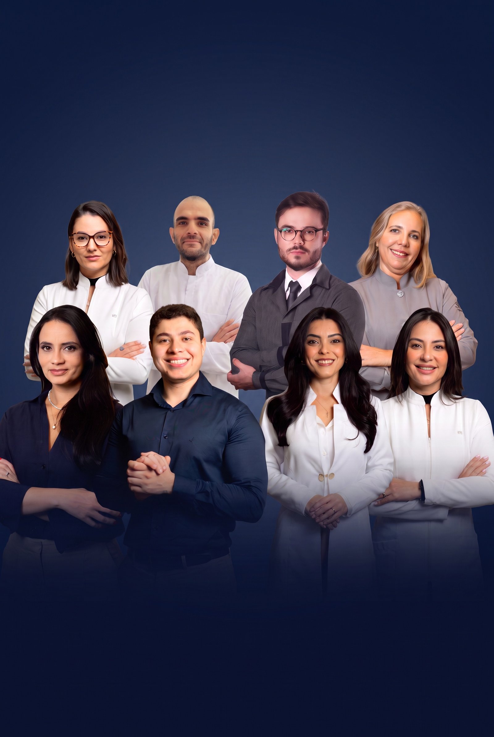 Equipe de especialistas da Flori Odontologia em Perdizes, São Paulo